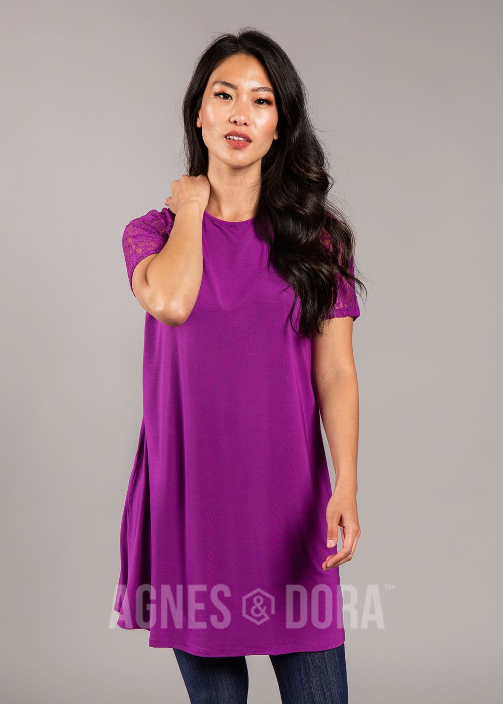 Heirloom Lace Raglan Dress Amethyst
