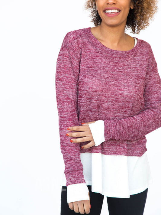 Hearthside Pullover Burgundy