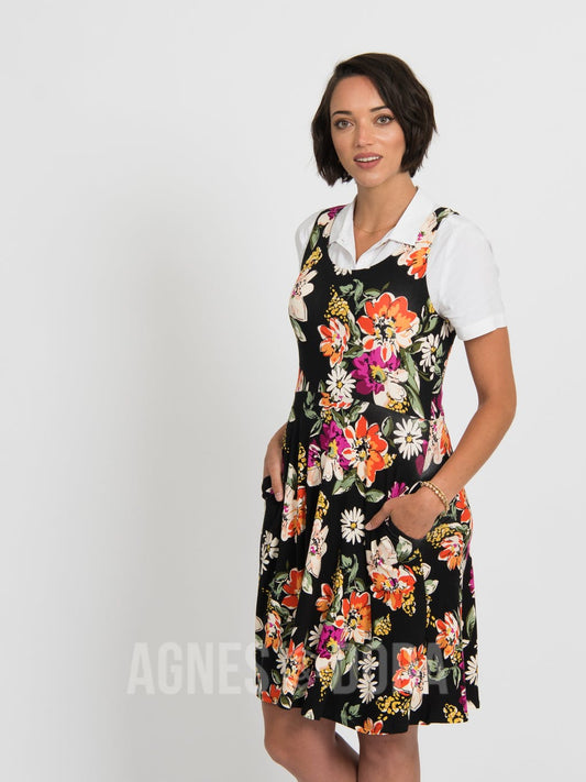 The Audrey Black Fit-and-Flare Dress