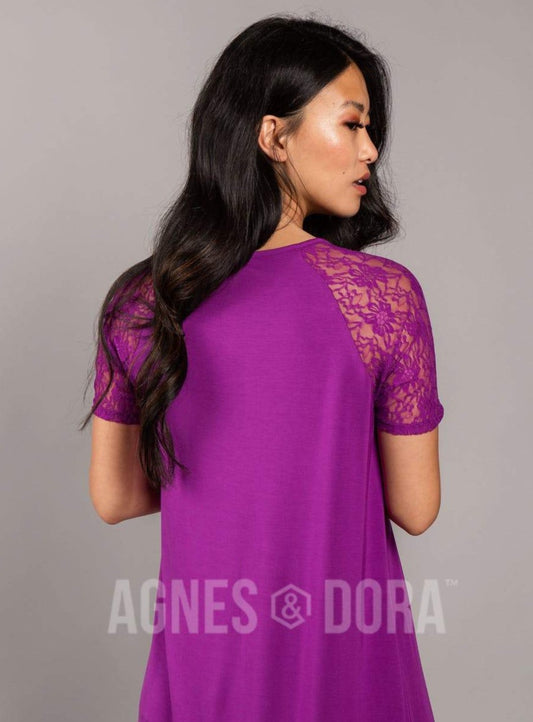 Heirloom Lace Raglan Dress Amethyst