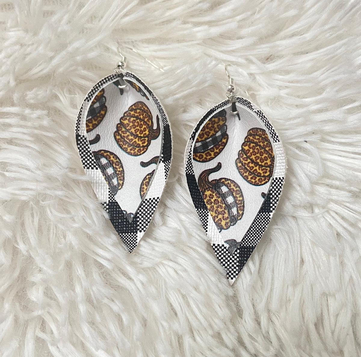 The Pumpkin Patch Plaid Earrings
