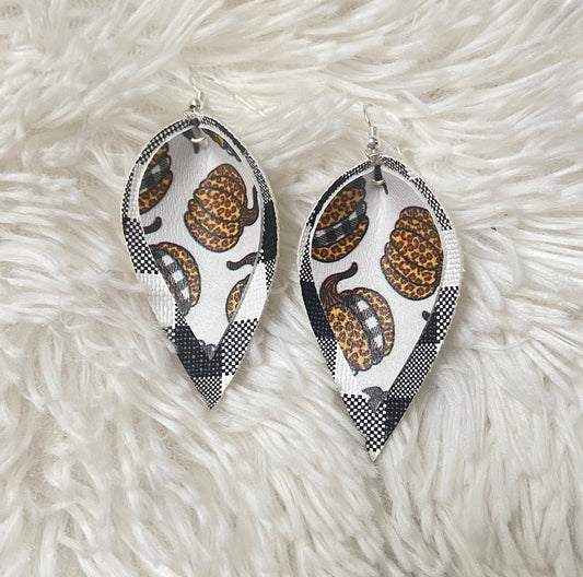 The Pumpkin Patch Plaid Earrings