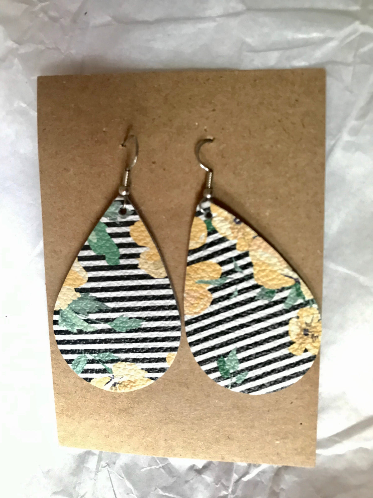 The Adeline Handmade Leather Earrings