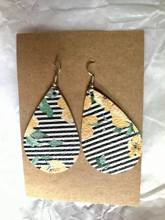 The Adeline Handmade Leather Earrings