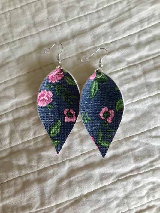 The Camille Handmade Leather Earrings