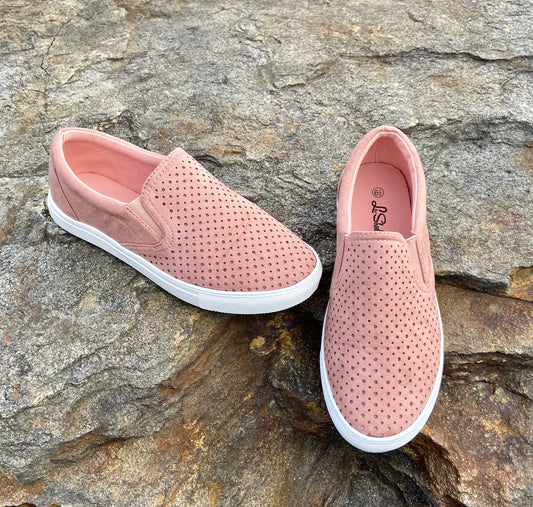 The Blush Suede Everyday Sneakers