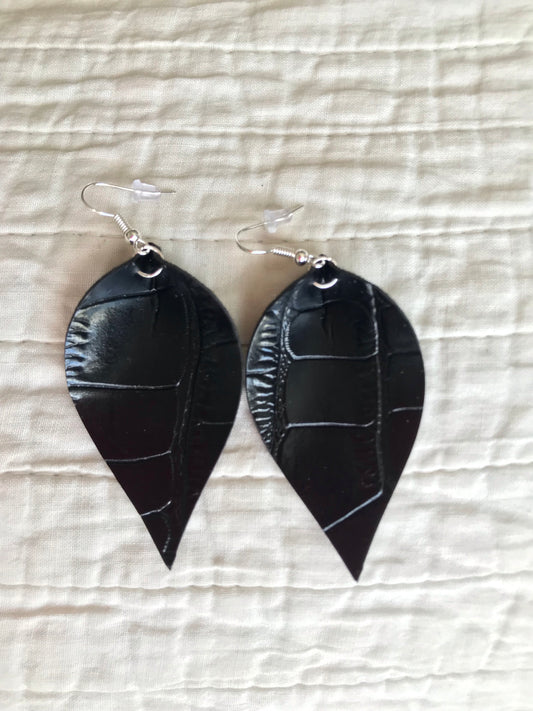 The Sylvie Handmade Leather Earrings