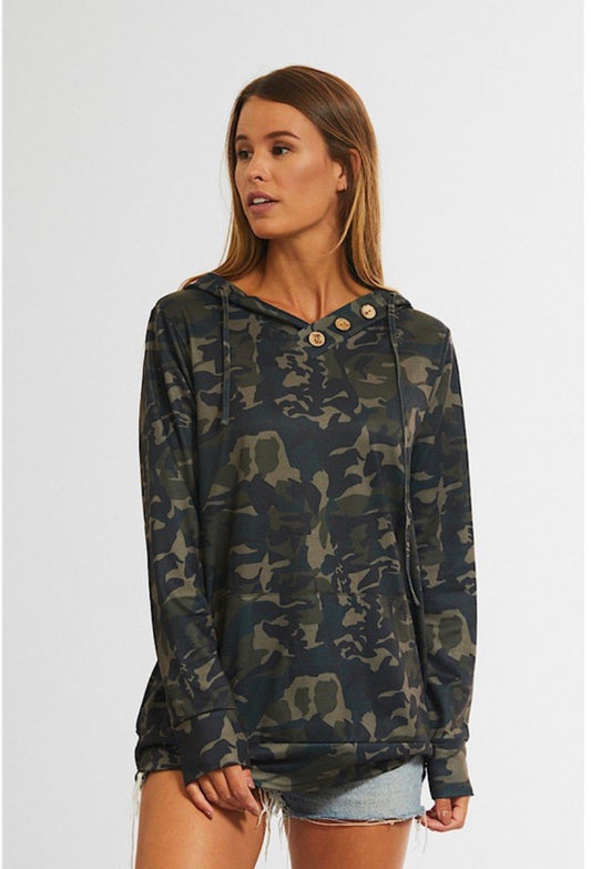 The Woodland Camo Pocket Hoodie