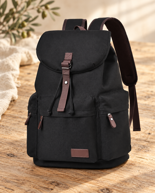 The Ramble Canvas Backpack — Sparrow & Hearth rustic product photography