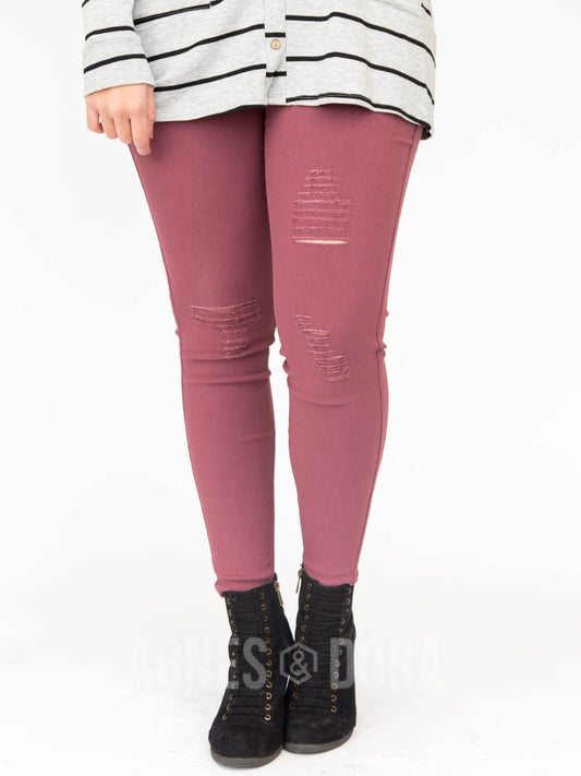 Heritage Jeggings Distressed Venetian Red