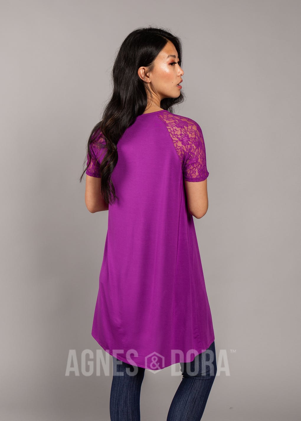 Heirloom Lace Raglan Dress Amethyst
