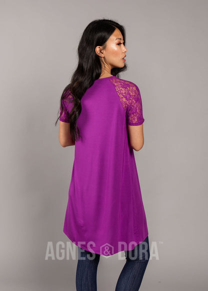 Heirloom Lace Raglan Dress Amethyst