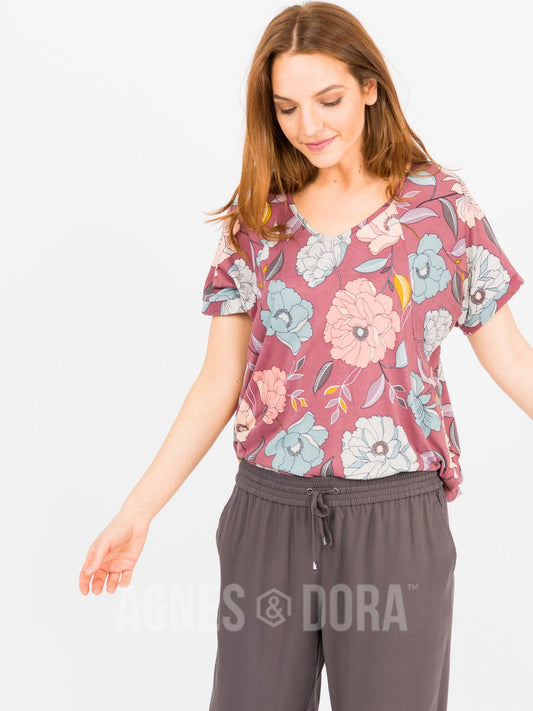 Heartland Top Mauve Floral