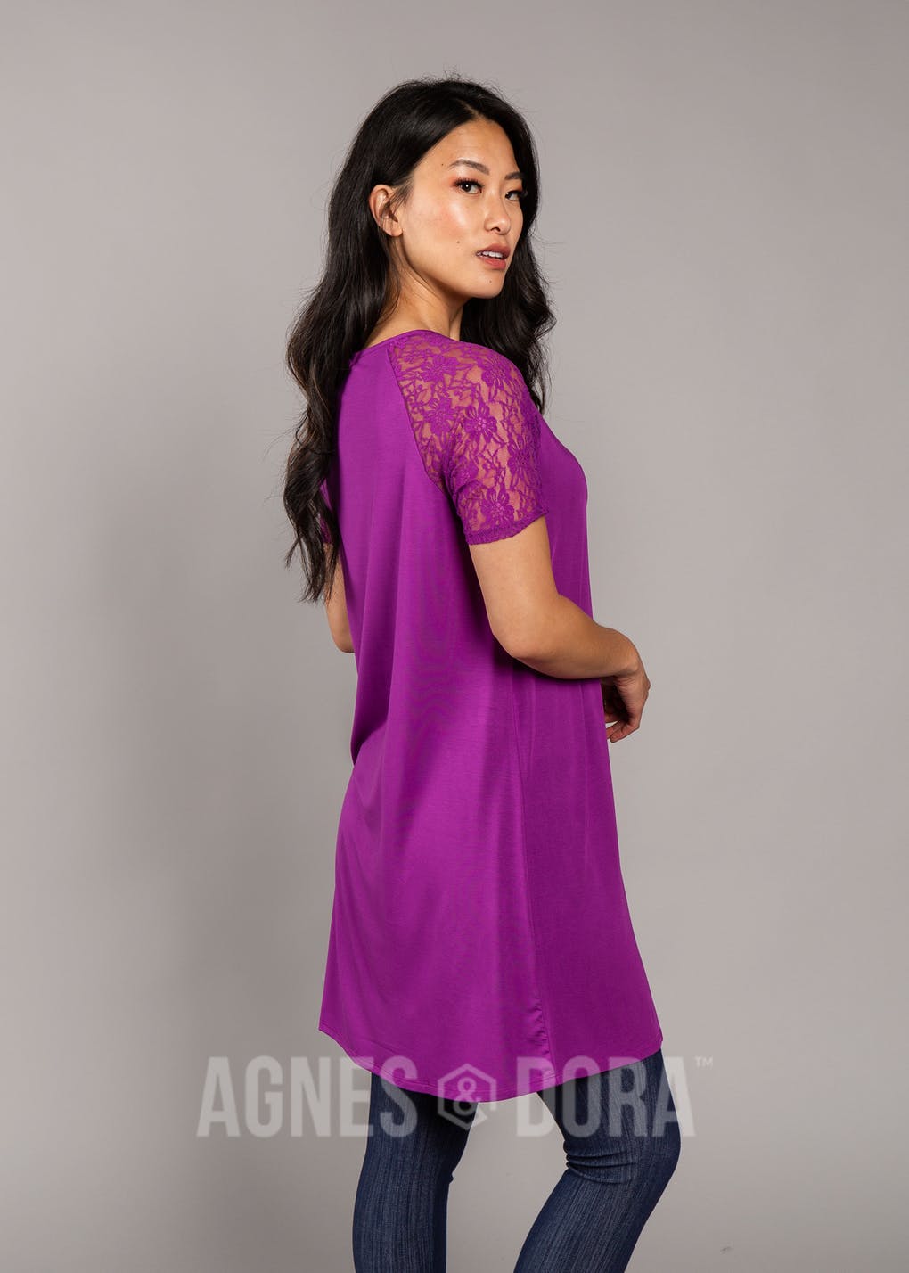 Heirloom Lace Raglan Dress Amethyst