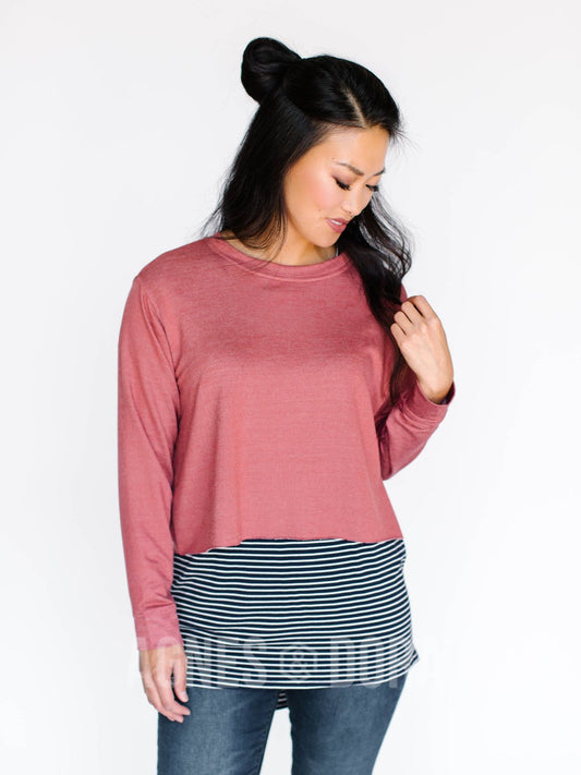 Hearthside Pullover Marsala Baby French Terry