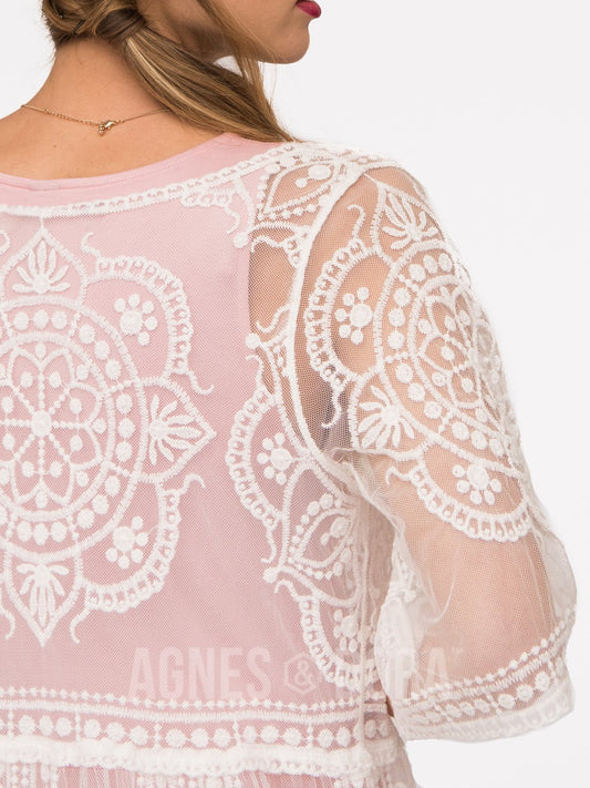 Heirloom Vintage Lace Duster Cream