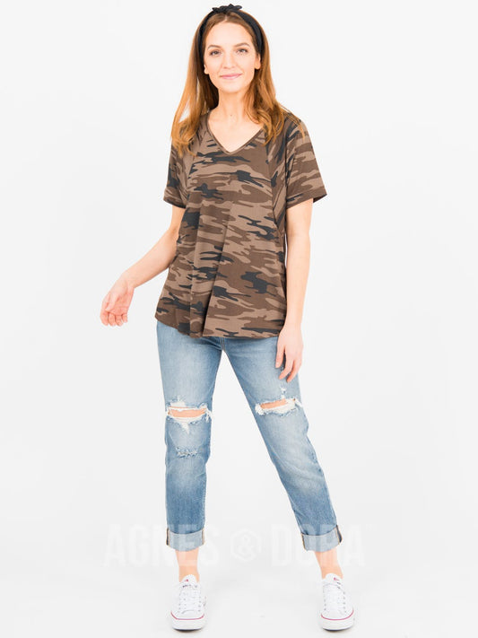 Heartland Top Coco Black Camo