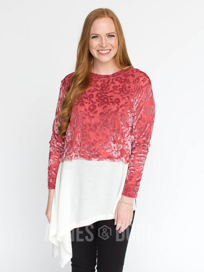 Meadow Walk Pullover Rose Floral
