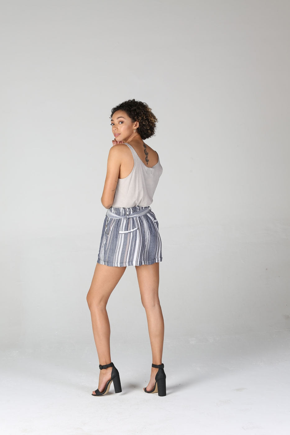 The Greyson Stripe Tie-Waist Shorts