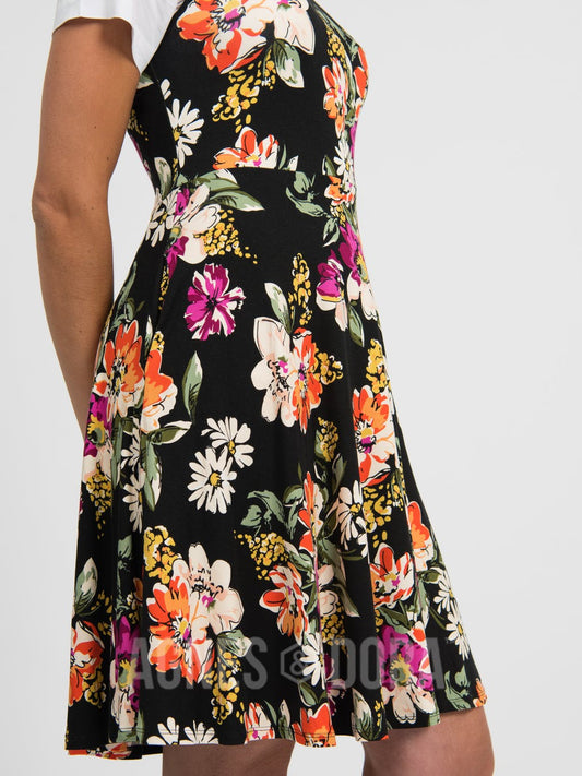 The Audrey Black Fit-and-Flare Dress