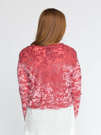 Meadow Walk Pullover Rose Floral