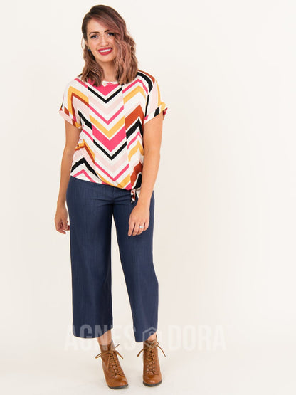 The Piper Offset Chevron Tee