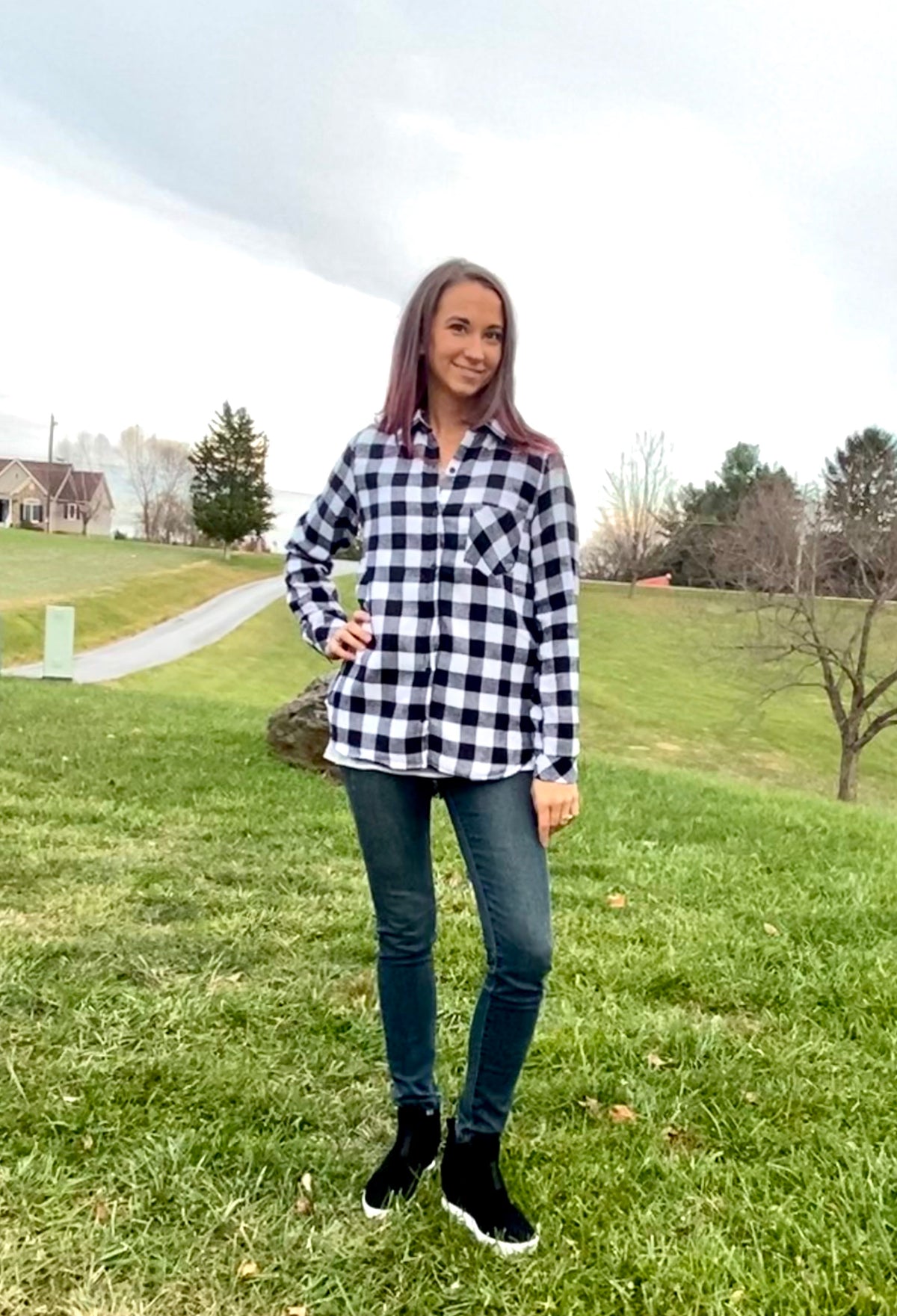 The Northwood Black & White Fleece-Lined Plaid Flannel