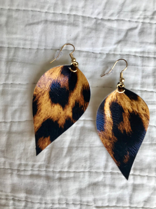 The Rowan Handmade Leather Earrings