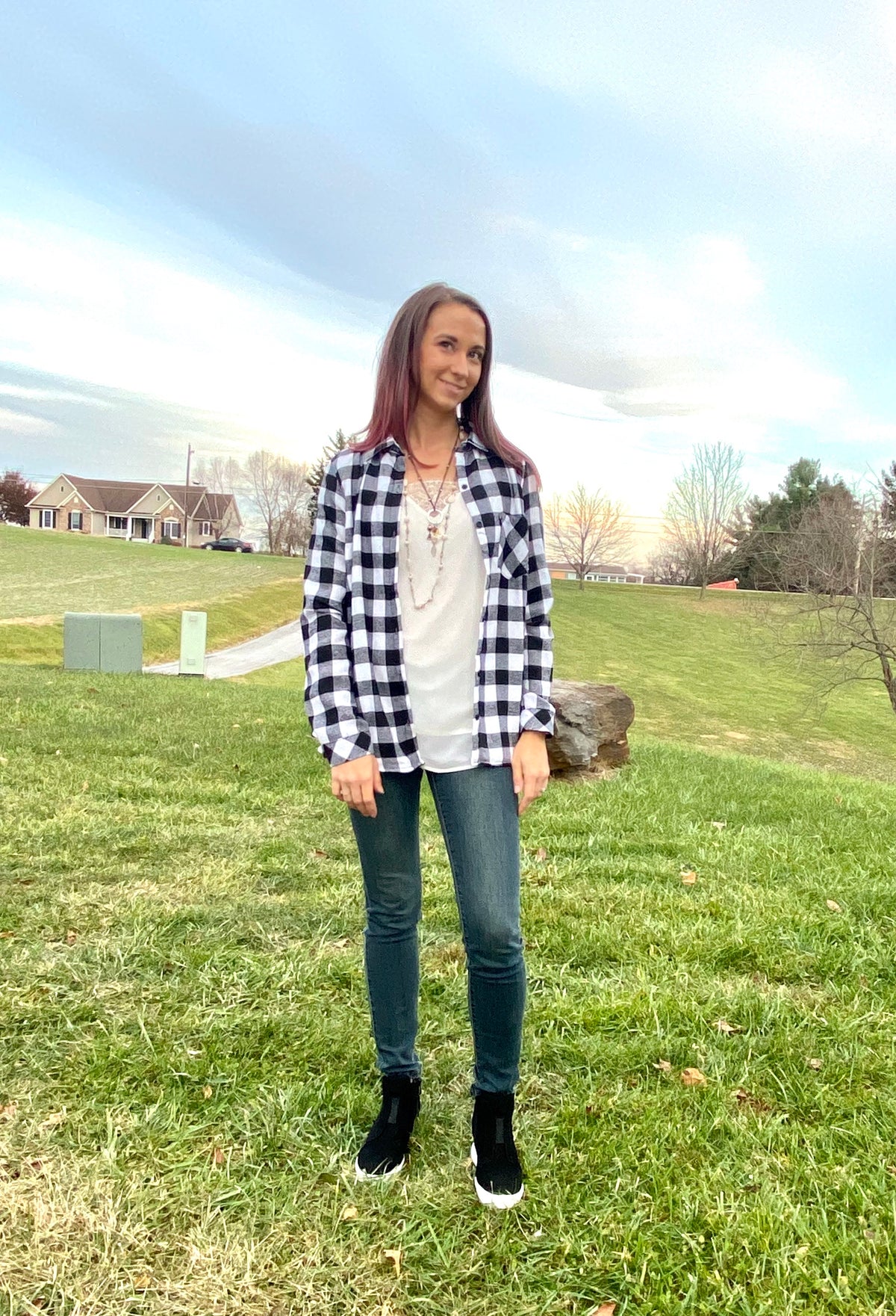 The Northwood Black & White Fleece-Lined Plaid Flannel