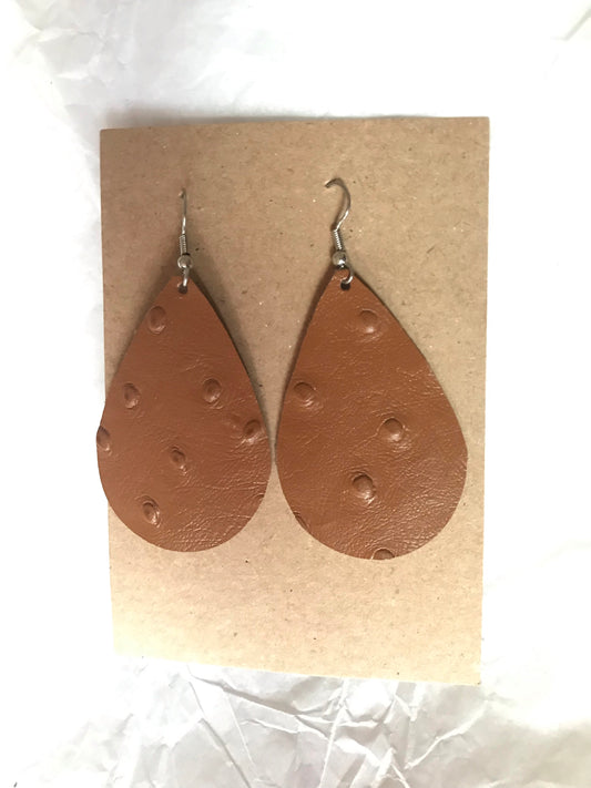 The Lila Handmade Leather Earrings
