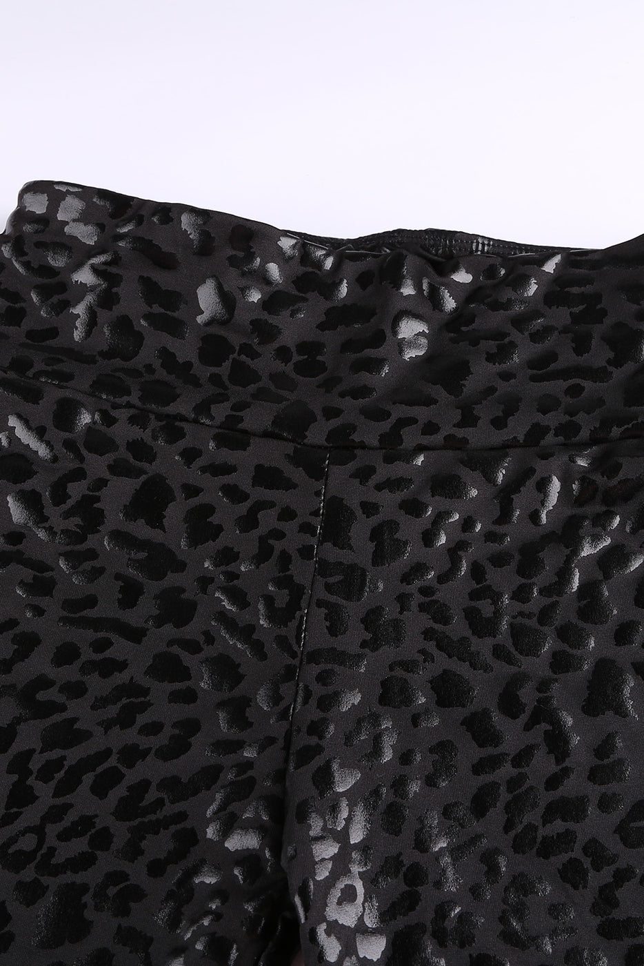 The Onyx Leopard-Textured Leggings