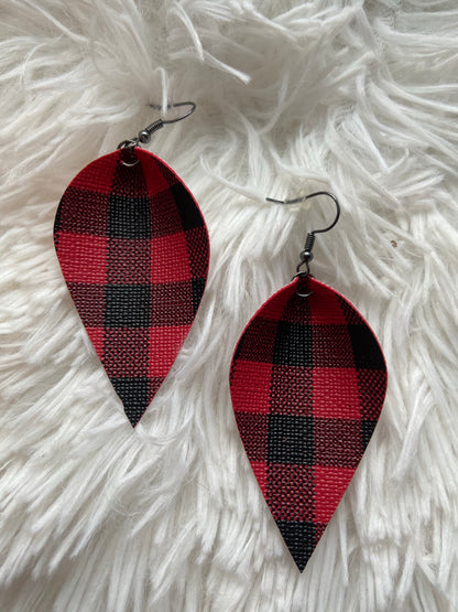 The Holiday Buffalo Plaid Earrings