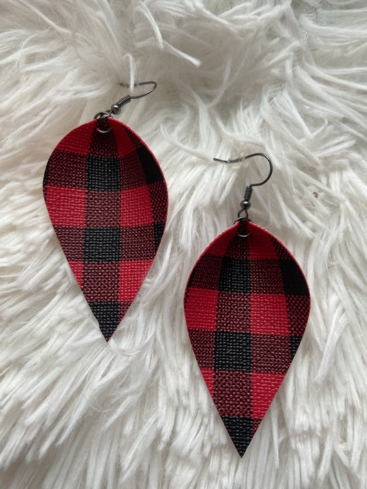The Holiday Buffalo Plaid Earrings