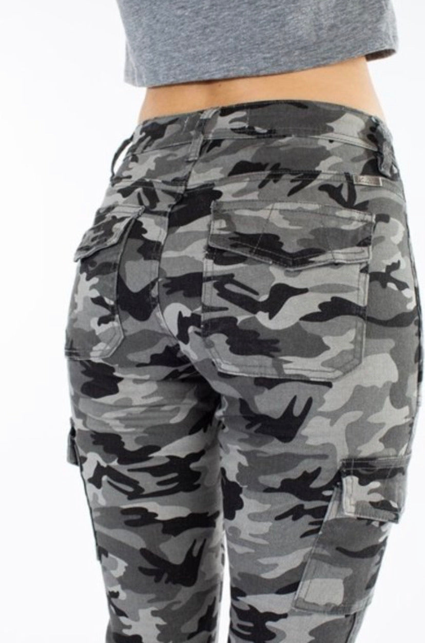 The Juniper KanCan Camo Cargo Pants